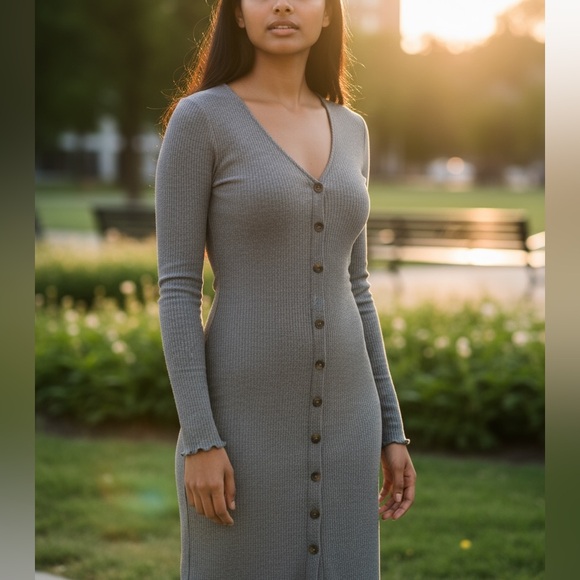 Forever 21 grey dress - Picture 1 of 4